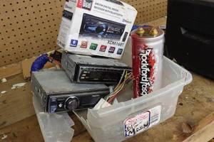 lot 391 image: Car Decks with Rockford Fosgate Car Audio Capacitor