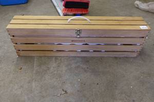 lot 317 image: Sportscraft Croquet Set in Wooden Carry Crate