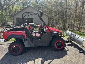 Yamaha Rhino Side by Side Utility Vehicle with Plow