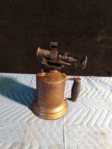 lot 26 image: Vintage brass torch