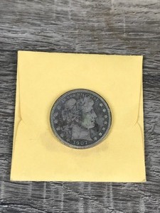 lot 254 image: 1907 Barber Silver Quarter 