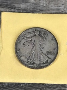 lot 256 image: 1936 Walking Liberty Half Dollar, a silver coin issued by the United States Mint