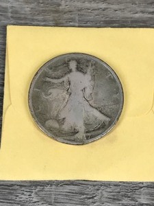 lot 257 image: 1917 Walking Liberty Half Dollar, a silver coin issued by the United States Mint