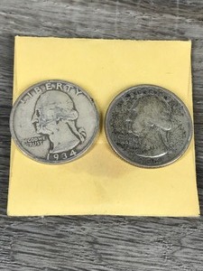lot 264 image: 2 - 1934 Washington Silver Quarters