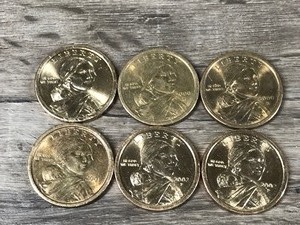 lot 280 image: 6 - Sacagawea U.S. dollar coin
