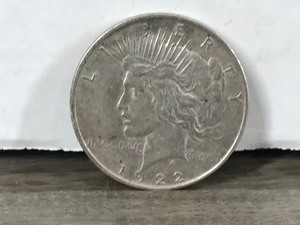lot 299 image: 1922 Silver Peace Dollar Coin