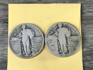 lot 300 image: 2 - 1928 Standing Liberty Quarters