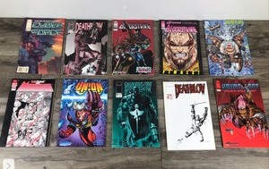 lot 322 image: Lot of 10 Image Comic Books - Bloodstrike - Union - Deathblow - Youngblood - Cyber Force