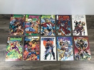 lot 323 image: Lot of 10 Image Comic Books - GEN - Cyber Force - Prophet - Brigade - Youngblood