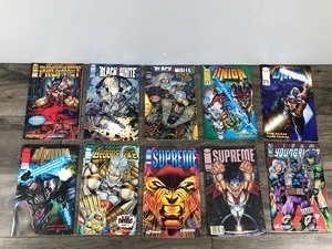lot 324 image: Lot of 10 Image Comic Books - Prophet - Black White - Union - Blood Strike - Supreme - Youngblood