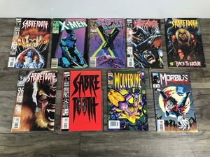 lot 338 image: Lot of 9 Marvel Comic Books - Sabre Tooth - X-Men - Wolverine - Morbius