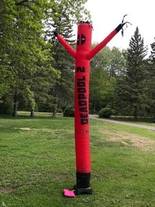 lot 351 image: 2018 Marvel inflatable tube man, also known as a sky dancer or air dancer, advertising the movie Deadpool 2