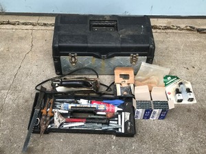 lot 355 image: Stack On Tool Box with Tools and Hardware