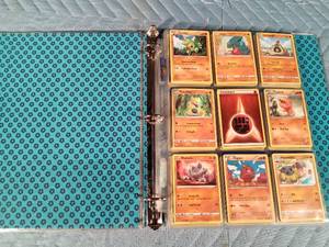lot 51 image: 90 Pokmon cards in binder