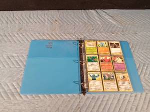 lot 43 image: 90 Pokemon cards in binder