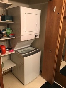 Electric Whirlpool Stackable Washer and Dryer - Smoke free house