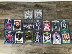 lot 382 image: Lot of 16 Sports Collectible Cards (Baseball-Hockey-Basketball-Football) J.J. McCarthy - Ilya Sorokin - Malik Nabors - Jalynn Polk - Kodai Senga - Dylan Crews - Collin Sexton and More