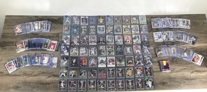 lot 419 image: Lot of 200 Plus Collectible Sports Cards - Basketball - Football - Baseball - Hockey - Inserts - Rookies and More