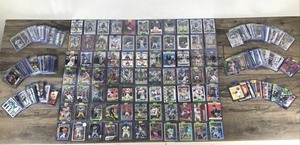 lot 424 image: Lot of 200 Plus Collectible Sports Cards - Looks to be Baseball and Football - Inserts - Autographs - Stars - Rookies and More