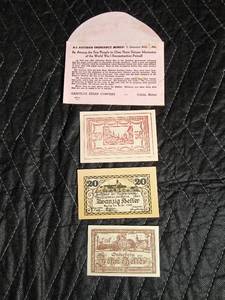 lot 241 image: Austrian Emergency money of WWI reconstruction period