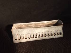 lot 238 image: Primitive metal chicken feeder