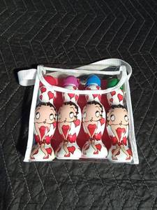 lot 216 image: Set of 4 Betty Boop Bingo daubers in original case