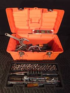 lot 196 image: Toolbox full of tools