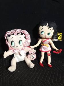 lot 199 image: 2004 Cupid Betty Boop plush doll and 2005 baby Betty Boop plush doll