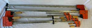 lot 71 image: Jorgensen #8048, #8024, #3712 Steel Bar Clamps