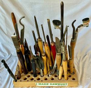 lot 59 image: Collection of Lathe Chisels Lot #2
