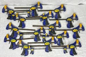 lot 65 image: Assortment of Irwin Quick Grip Bar Clamps Lot 2 - 23 pieces