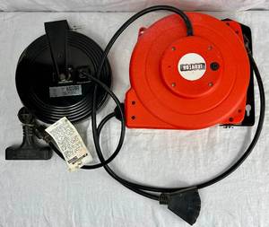 lot 103 image: Ironton and Bayco Retractable Extension Cord Reels