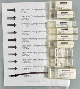 lot 112 image: CNC Router Bits Lot #4- 9 assorted bits