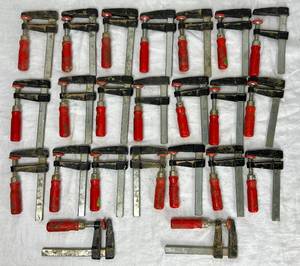 lot 72 image: Bessey Light Duty Bar Clamps - 23 clamps