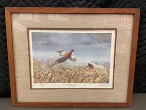 lot 19 image: Framed Limited Edition Print Back of the Barn by Les C. Kouba 19x15