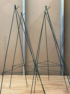 lot 27 image: Set of 2 Heavy-Duty Garden Plant Support Frames