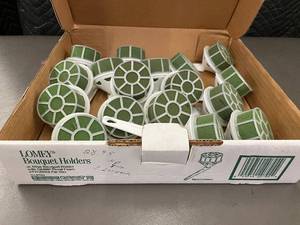 lot 70 image: Box of 24 Lomey Jr. Miss Bouquet Holders with Oasis Floral Foam