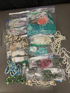 lot 76 image: Collection of Assorted Costume Jewelry Necklaces and Earrings