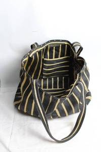 lot 6 image: Donna Karan New York Striped Tote Bag