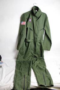 lot 42 image: Military Style Green Flight Suit with Patches