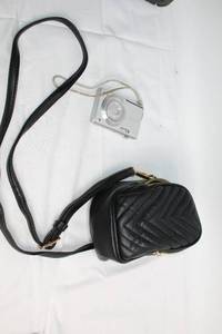 lot B-43 image: Samsung Digital Camera and Quilted Crossbody Bag