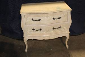 lot 51 image: Antique French Provincial Two-Drawer Chest