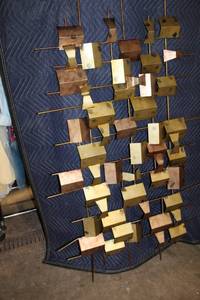 lot 63 image: Mid-Century Modern Style Metal Wall Sculpture