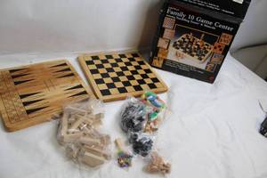 lot 111 image: FAO Schwarz Classics Solid Wood Family 10 Game Center