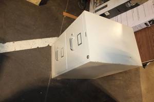 lot 153 image: Used 2-Drawer Metal Filing Cabinet with Internal Dividers