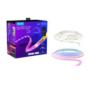 lot 8 image: Lot of Govee RGBIC Smart 9.8 ft. Strip Light and 6.5 ft. Neon Rope Light Kit  Customer Returns See Pictures
