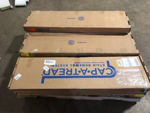 lot 2 image: 10 Boxes of Mixed Assorted Cap A Thread Flooring Various Models and Conditions Customer Returns See Pictures