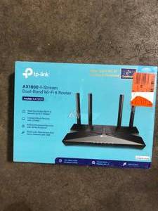 lot 9 image: TP-LINK Dual Band Wi-Fi 6 Wireless Router Adapter   Customer Returns See Pictures