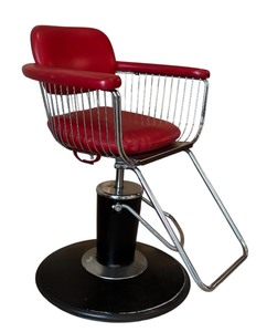 1960's Original Joseph's School Vintage Barbers Chair / "Belmont Takara" Warren Planter Style