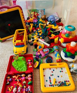 lot 148 image: Large Bin Filled with a Variety of Fun Toys